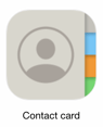 Contact card icon